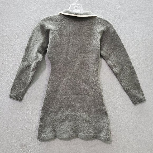 Guess Women Sweater Dress‎ gray Lambswool Blend Long Sleeve READ - Picture 8 of 10